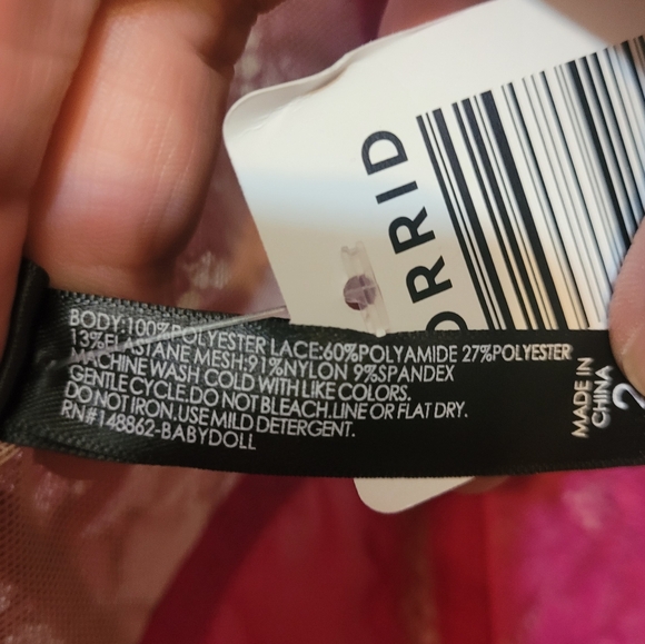 Torrid Fleur Lace Babydoll, BNWT, Size 2X - Picture 6 of 6